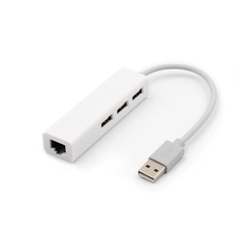 Usb ethernet 3 port usb hub lan network card to ethernet adapter