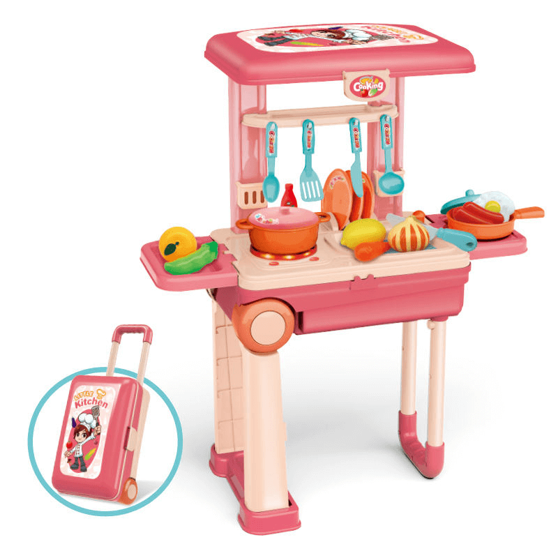 Colorful pretend play kitchen play set