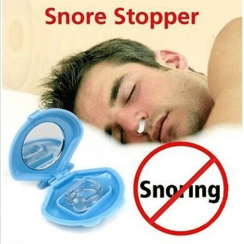 Pair of 2 in 1 mini anti snoring air purifier sleeping breath nose clip
