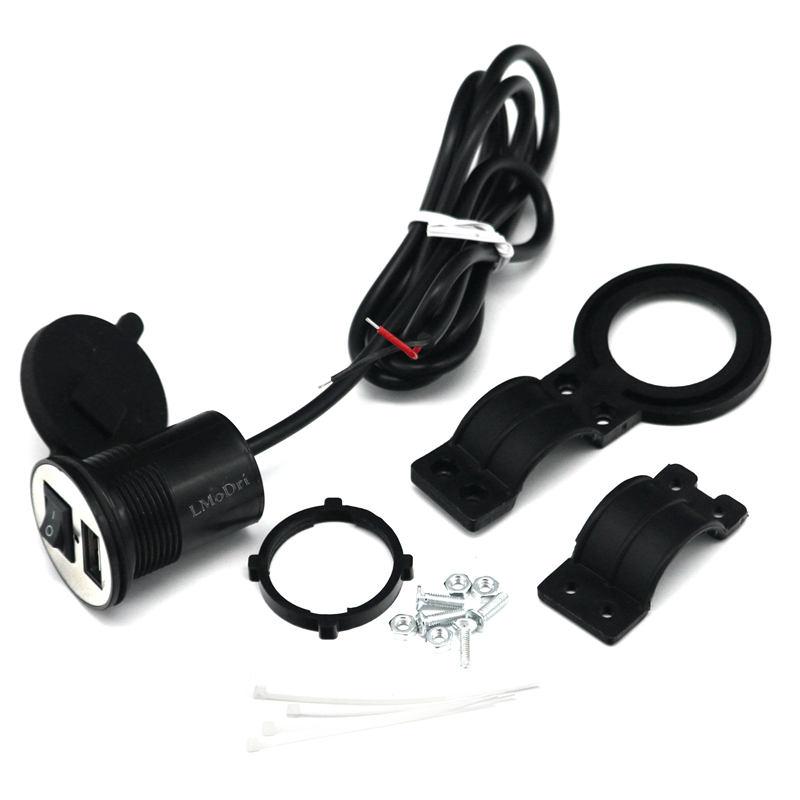 Motorcycle electric bicycle handlebar waterproof usb charger for phone