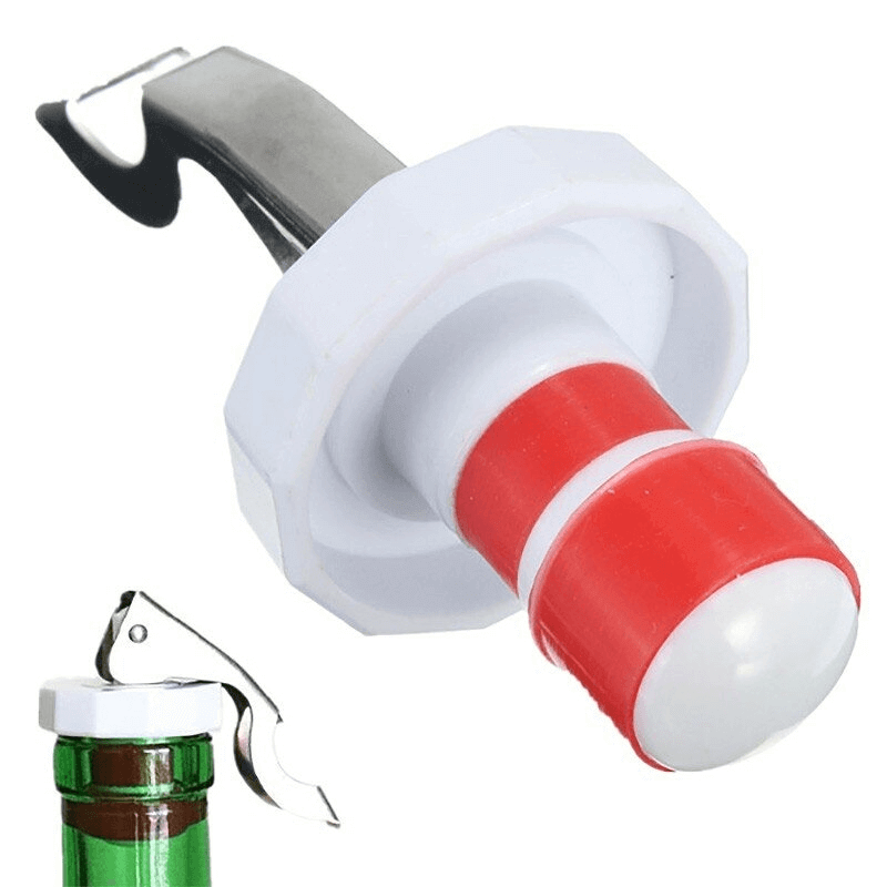 Multi-function stainless bottle opener silicone stopper