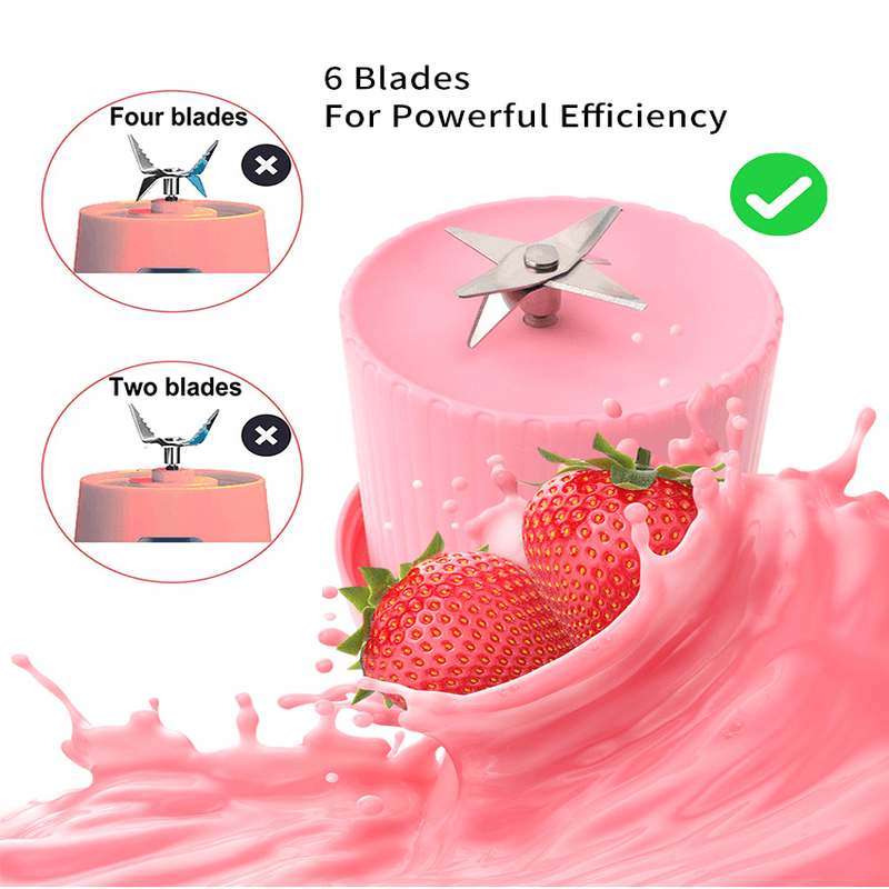 Usb rechargeable mini blender shakes and juicer