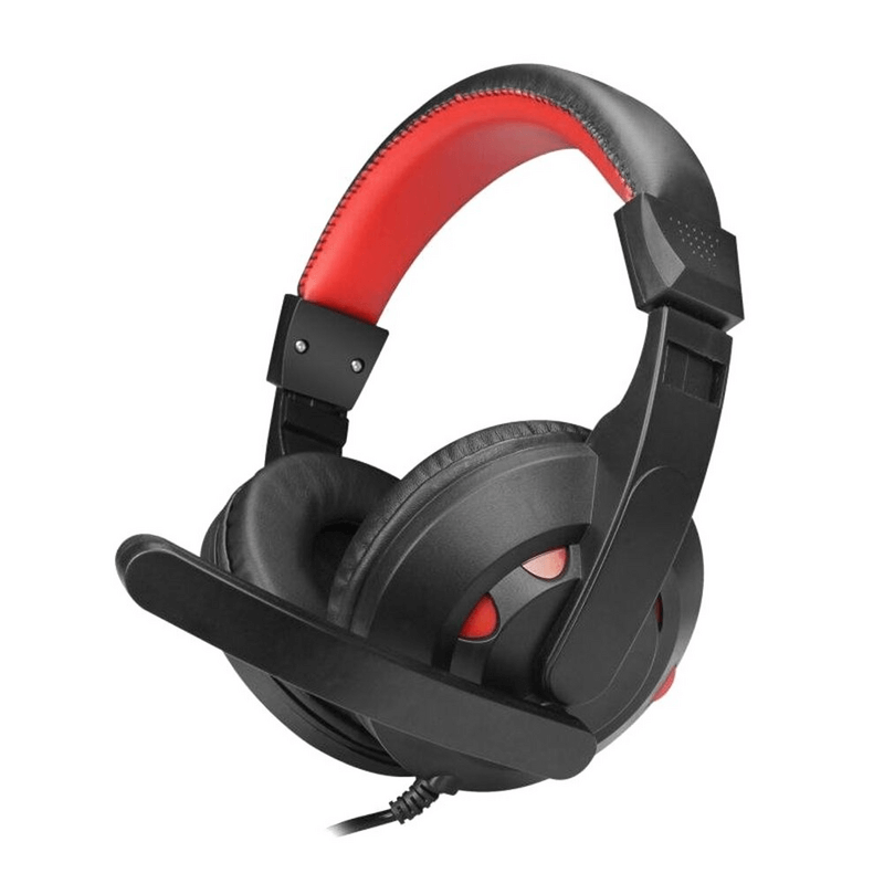 A5 computer stereo headphones dual pin wired headset with stick mic