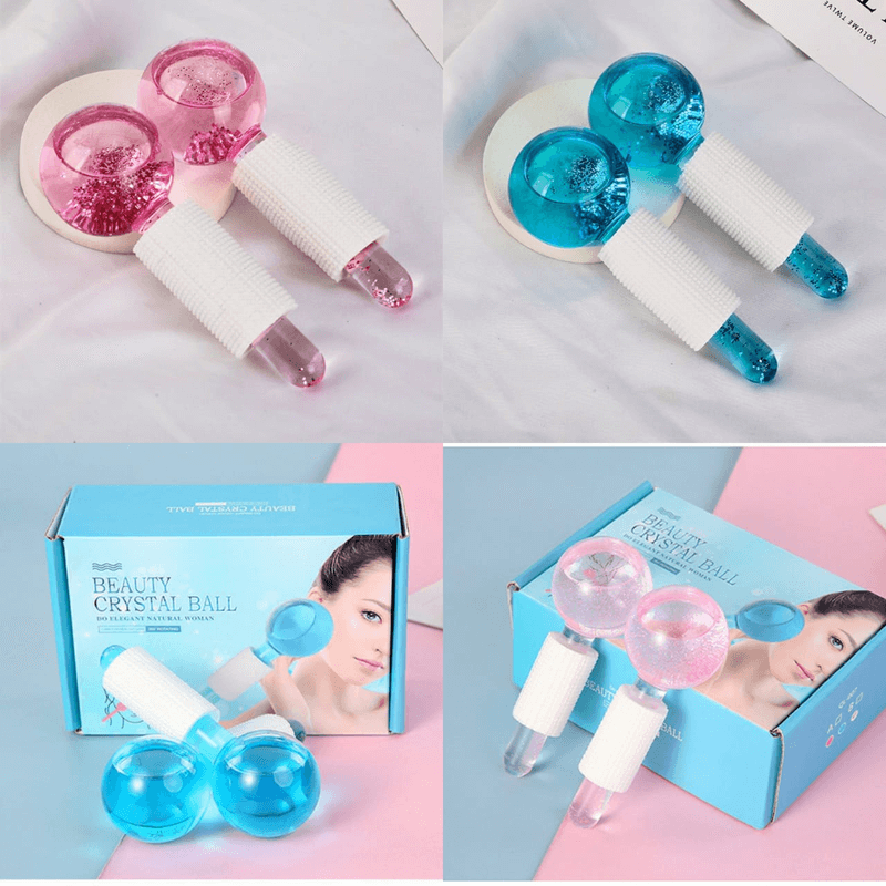 2pcs box crystal ice energy massage roller