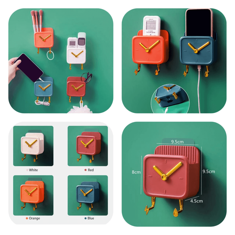 Clock style multi purpose mobile holder