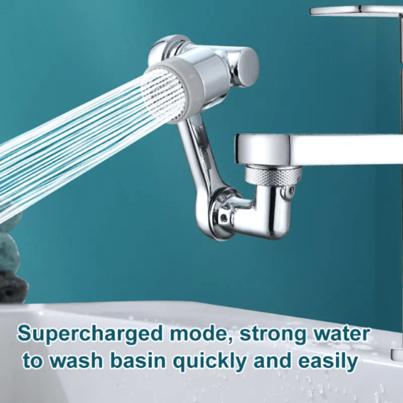Universal rotating 1080° degrees water faucet tap plastic extender 2 modes