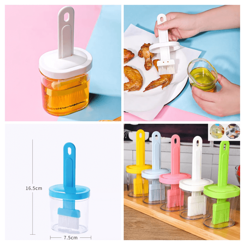 Oil brush jar