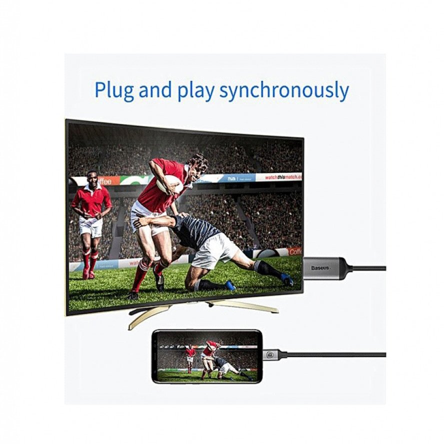 Baseus c-video type-c to hdmi male adapter - gm40d