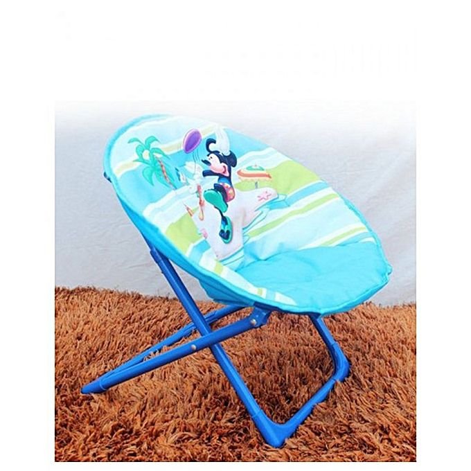Disney mickey & donald foldable saucer chair for kids - blue