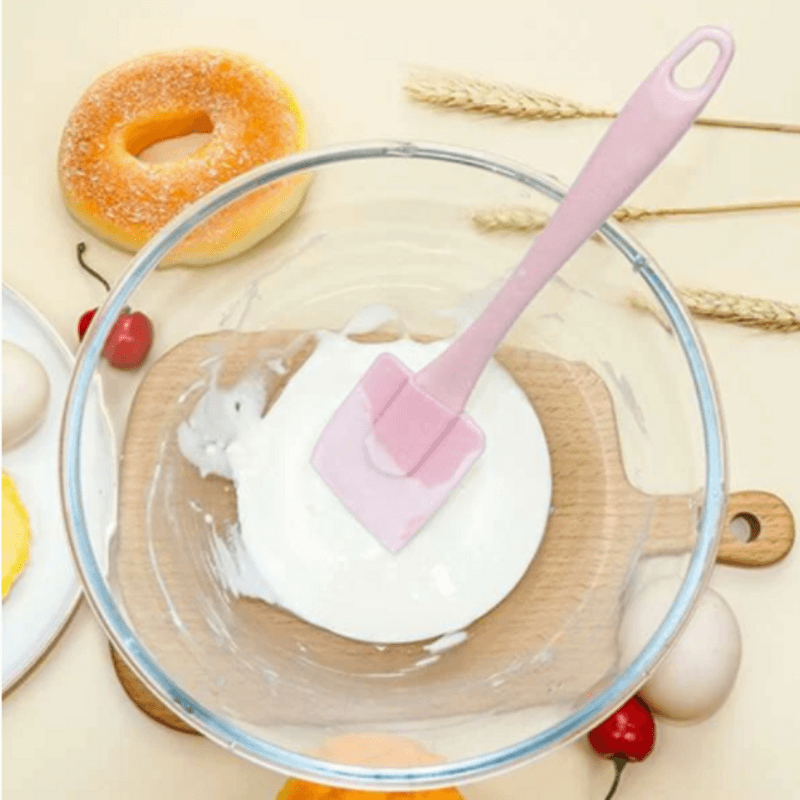 Silicone cream spatula & oil brush set