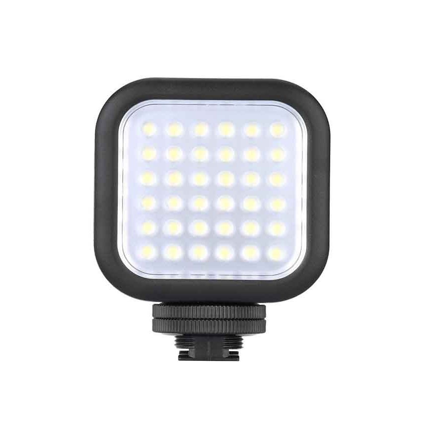Led video light w49s mini 6000k with rotatable mount adapter
