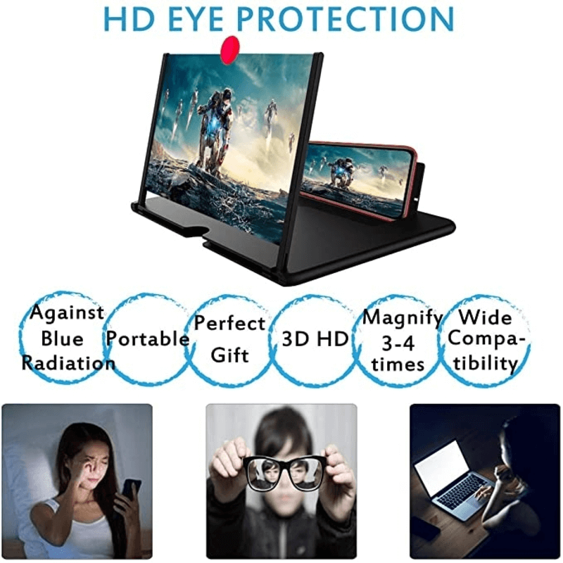 Mobile screen magnifier 3d