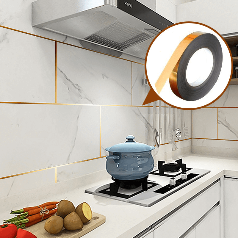 Self-adhesive golden decoration tape