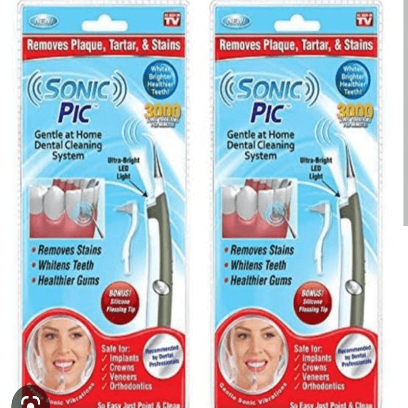 Sonic pic dental cleaning system