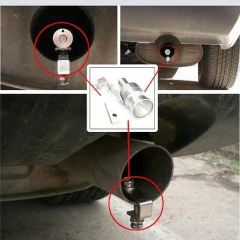 Car exhaust pipe blowoff valve