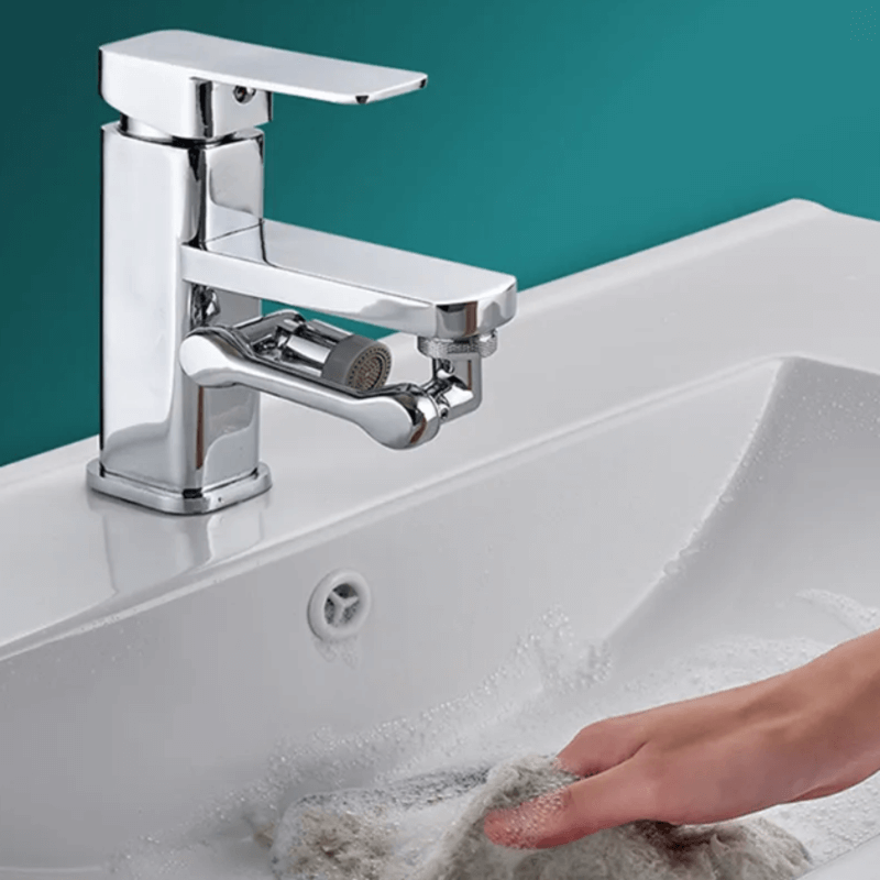 Universal rotating 1080° degrees water faucet tap plastic extender 2 modes