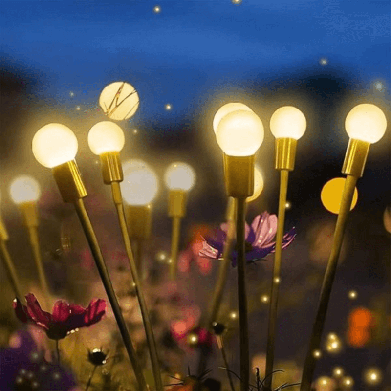 Solar dancing fireflies water proof lights ---12 light bulbs