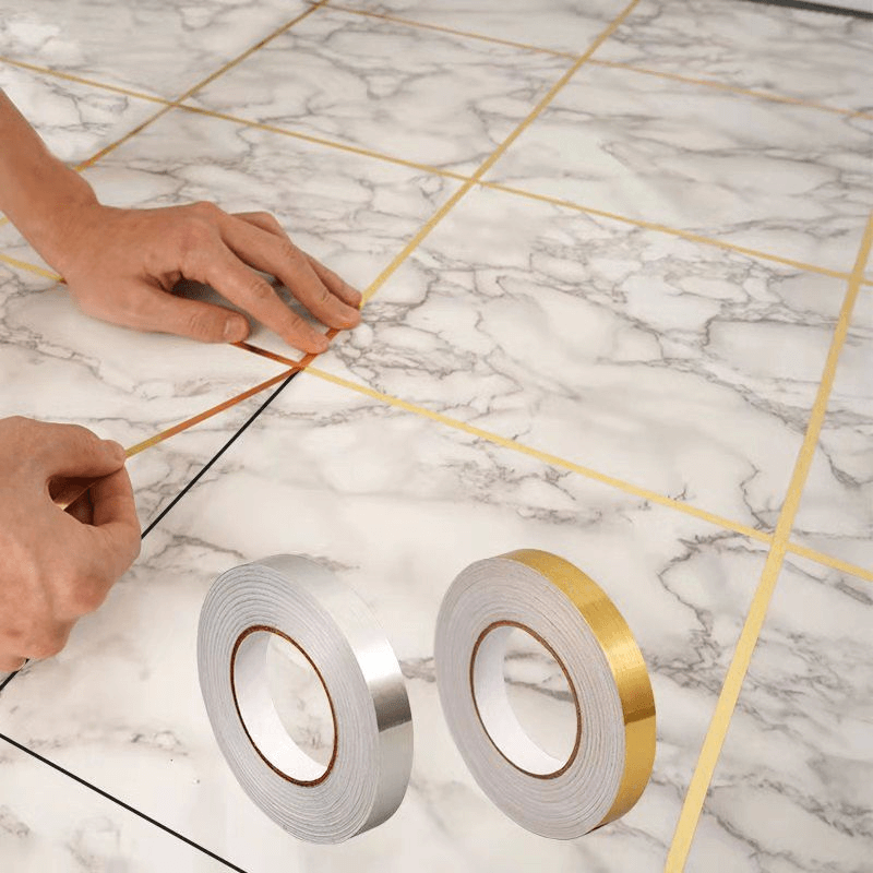Self-adhesive golden decoration tape