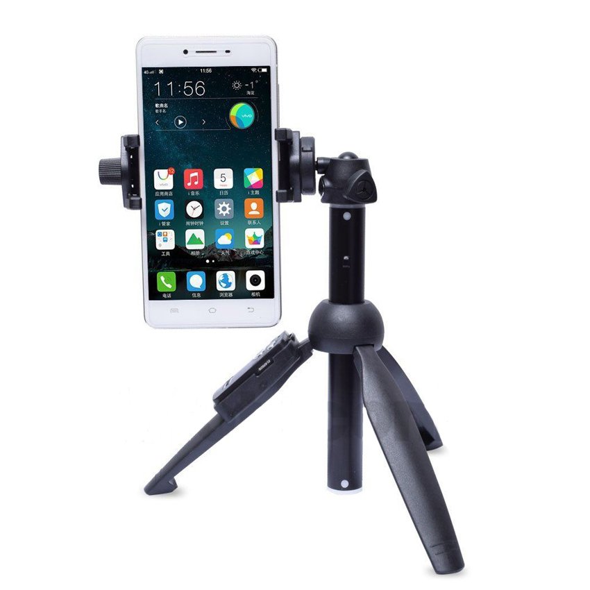 Yunteng tripod selfie stick with phone holder + controller