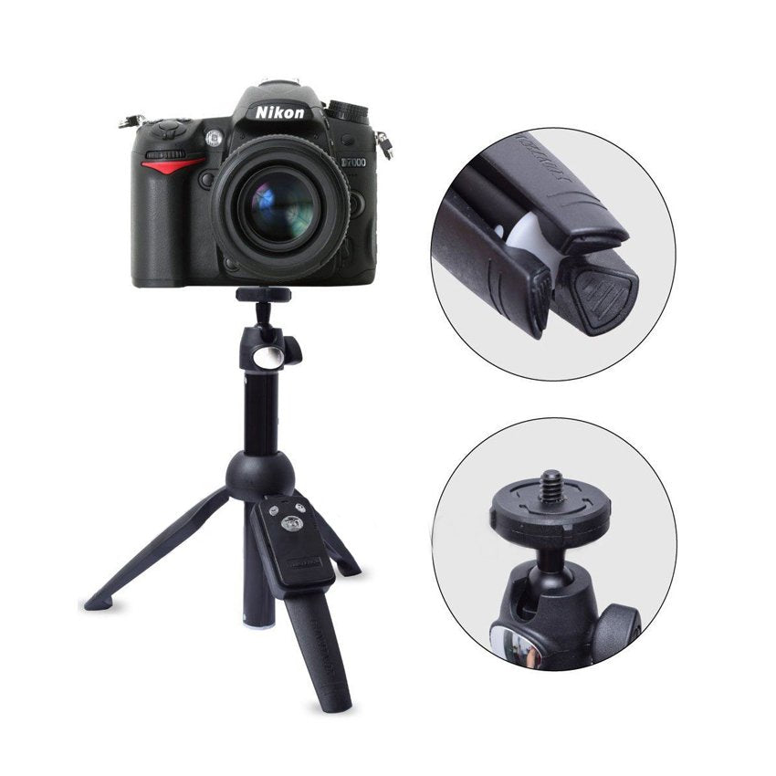 Yunteng tripod selfie stick with phone holder + controller