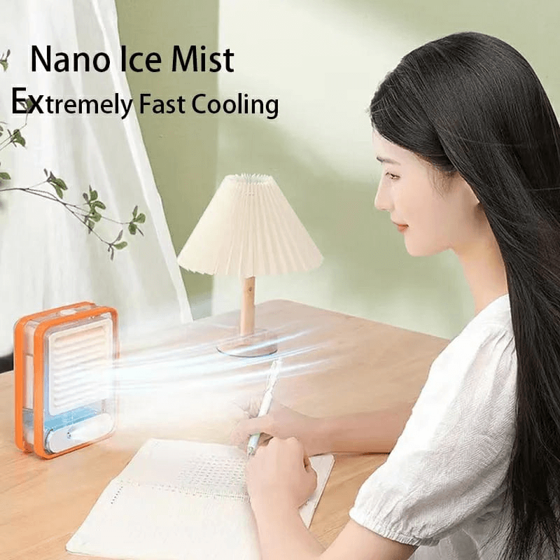 Mini ac personal air cooler desk fan