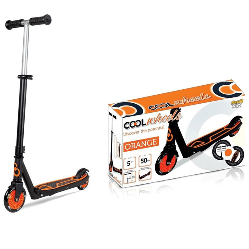 Foldable 2 wheels front led kids scooter