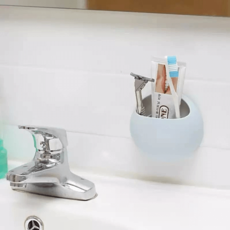 Bathroom toothbrush holder sink organizer