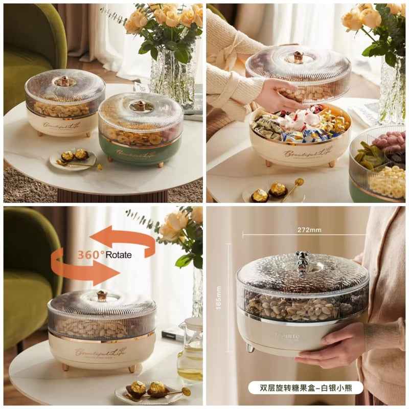 360 Rotating Candy Nut Storage Plate - Prozone