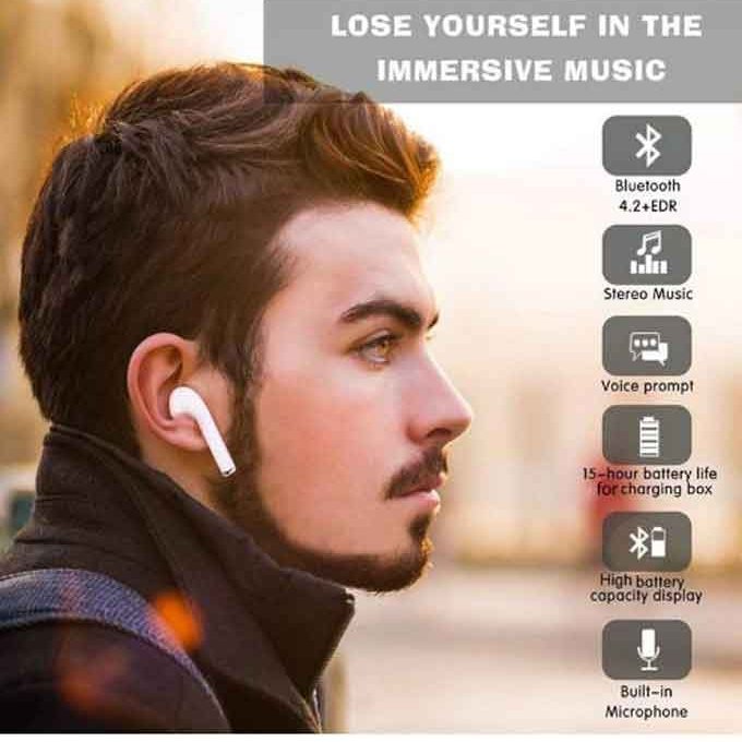 I9s wireless earbuds, bluetooth twins earphones+charging box