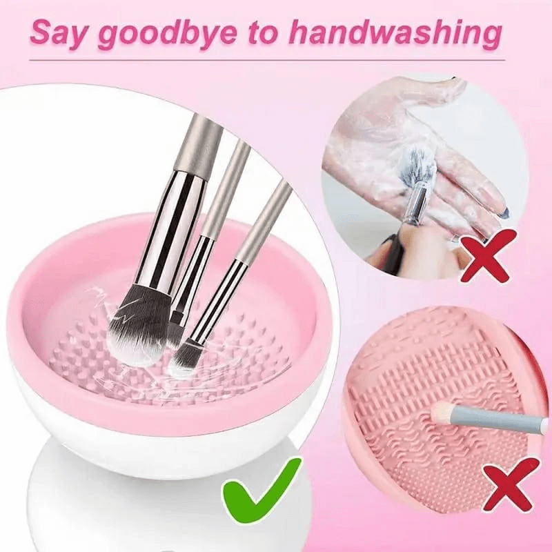 Electric makeup brush cleaner