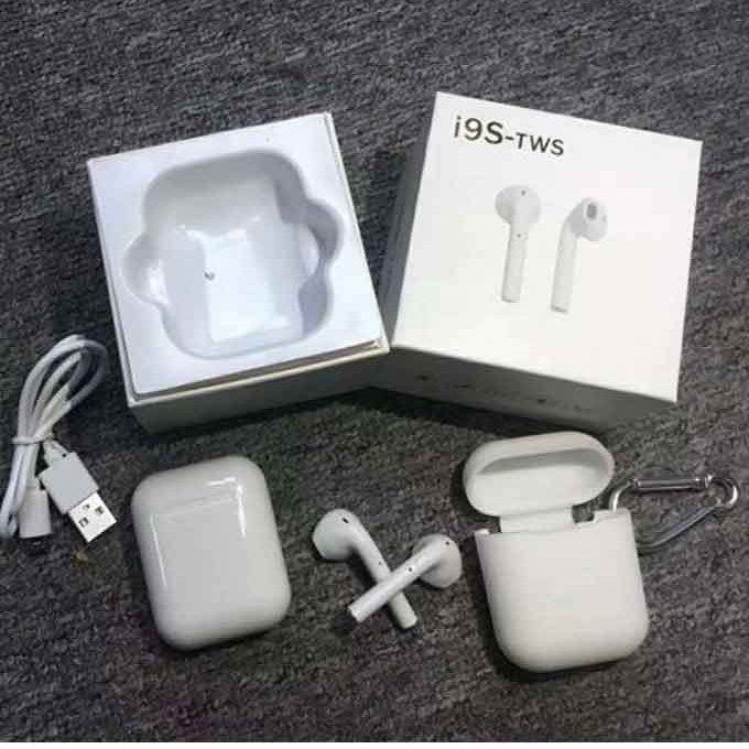 I9s wireless earbuds, bluetooth twins earphones+charging box