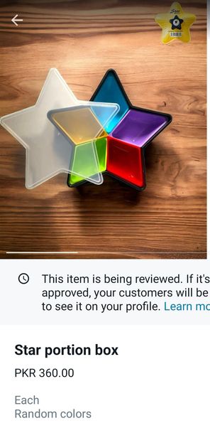 Star Shape 5 Cell Colorful Spice Rack Set with Lid - Prozone