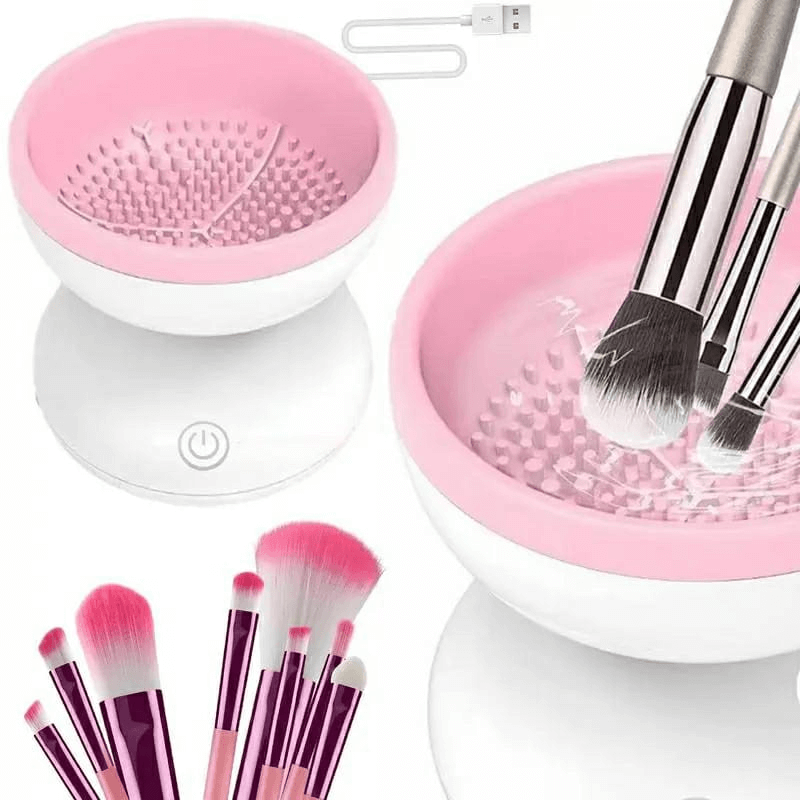 Electric makeup brush cleaner