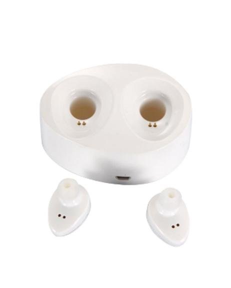 Wireless bluetooth earpieces earbuds headphones+dock charger