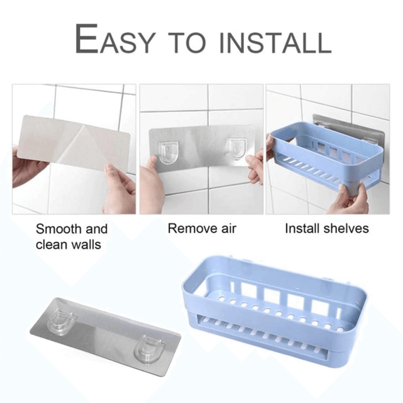Multipurpose bathroom shelf wall holder storage rack