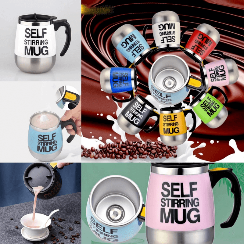 Self-stirring coffee mug 