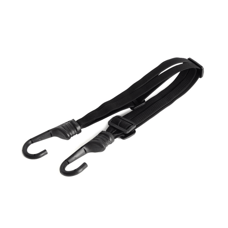 Retractable elastic straps with hooks for luggage and helmet--pack of two