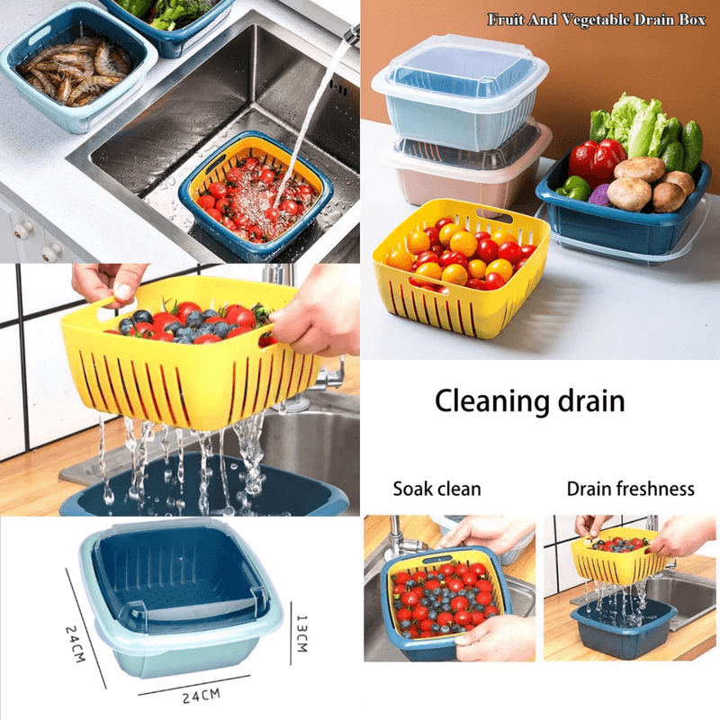 3-in-1 drain storage box