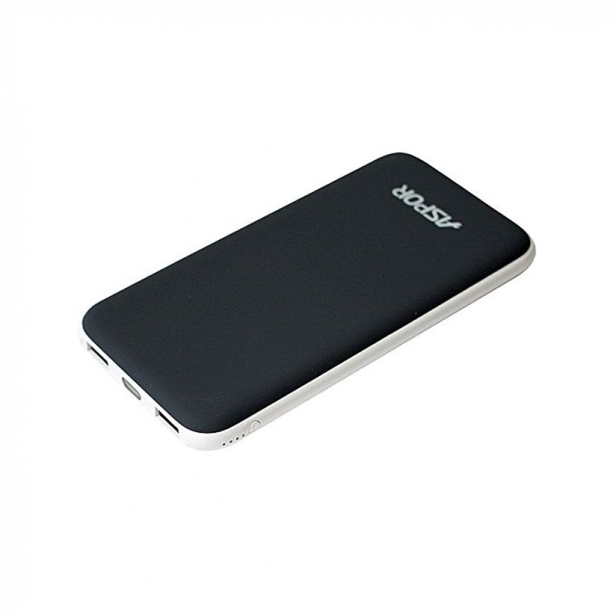 Aspor intelligent output 12000mah power bank a386 - black