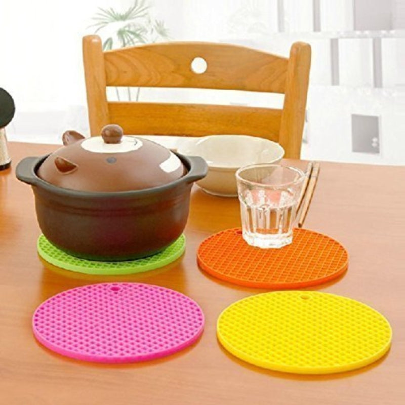 Silicone trivet mats round pot holder - Prozone