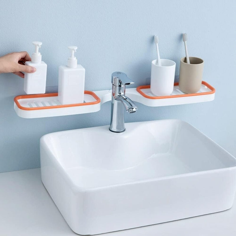 Rotatable bathroom corner rack wall mounted - Prozone