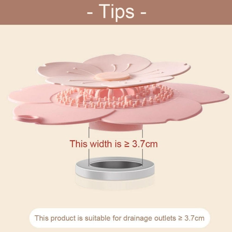 Silicone flower shape drain hair catcher - Prozone