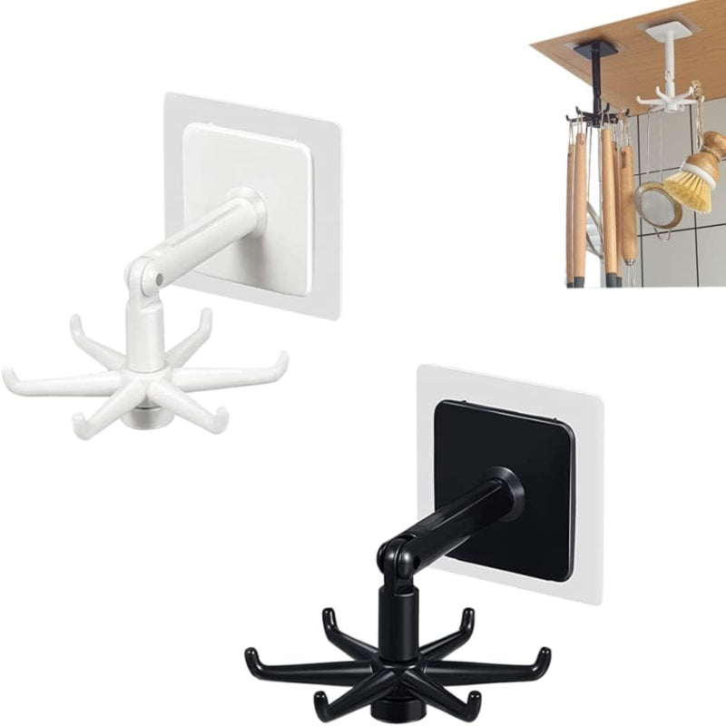 360 Degrees Rotated Kitchen Hooks Self Adhesive - Prozone