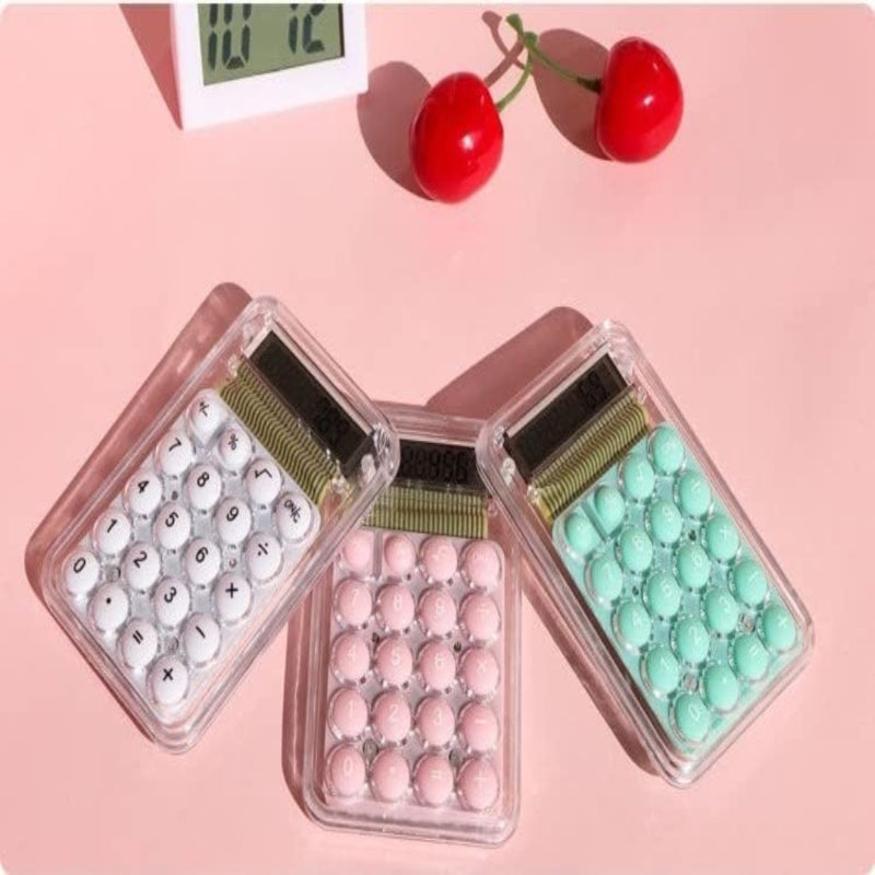 Transparent calculator portable pocket for students and kids - Prozone