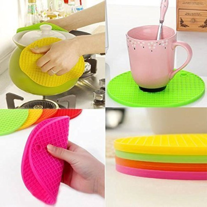 Silicone trivet mats round pot holder - Prozone