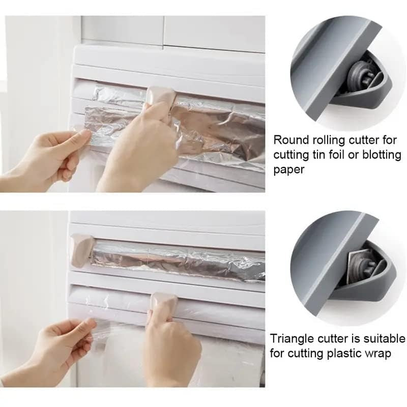 4 in 1 foil cling film tissue paper roll holder - Prozone