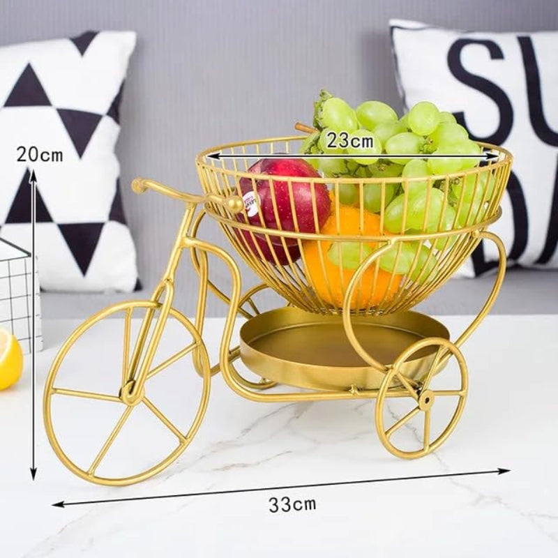 Fruit Storage Basket Decor Bicycle Shaped - Prozone
