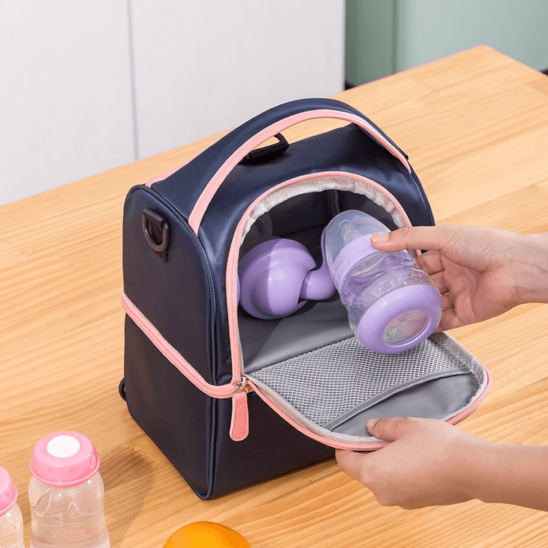 Double layer picnic camping food carrier bag