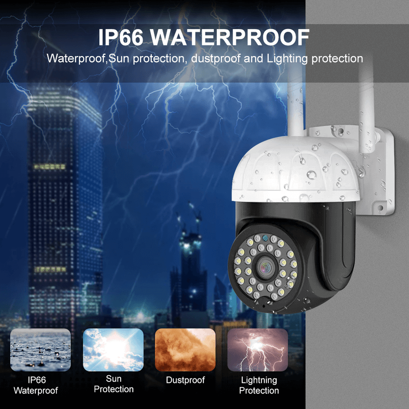 Outdoor ip camera waterproof with presence sensor