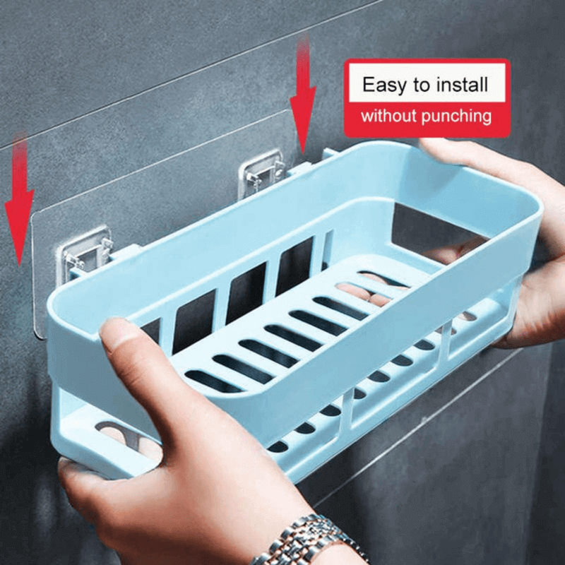 Multipurpose bathroom shelf wall holder storage rack